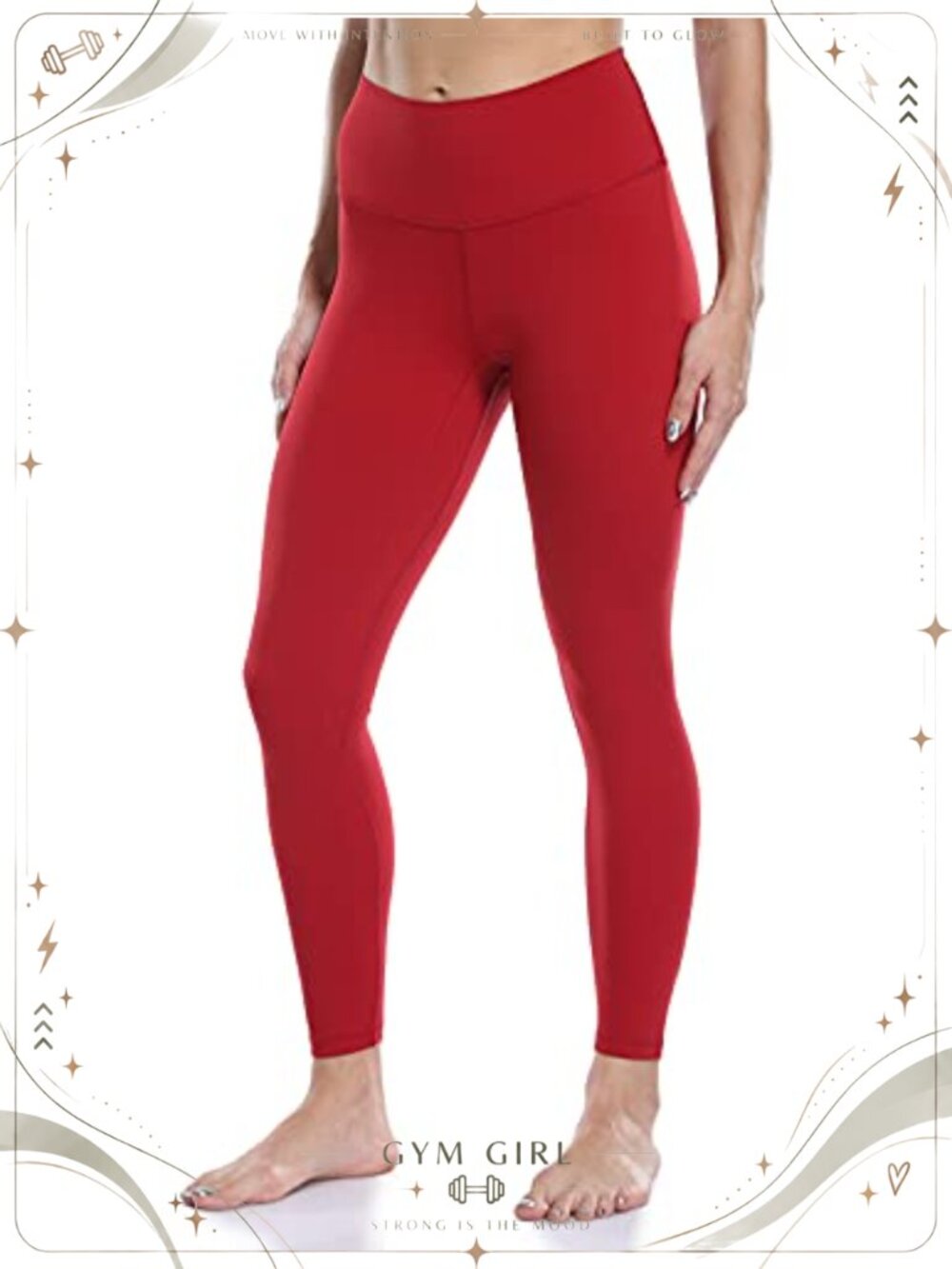 High Waisted Seamless Workout Leggings 25 Inseam 7/8 Yoga Pants